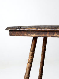 antique Victorian claw foot side table