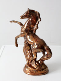 mid-century metallic glaze ceramic horse