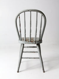 antique painted spindle back farmhouse chair