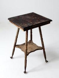 antique Victorian claw foot side table