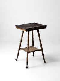 antique Victorian claw foot side table