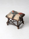 antique Adirondack twig stool