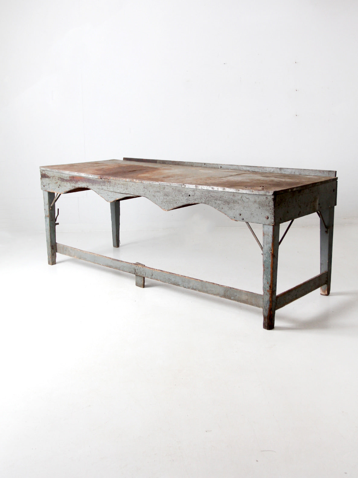vintage industrial American work table – 86 Vintage