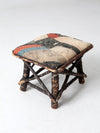 antique Adirondack twig stool