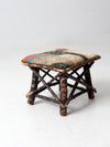 antique Adirondack twig stool