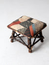 antique Adirondack twig stool