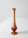 vintage Fenton cameo opalescent bud vase