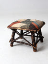 antique Adirondack twig stool