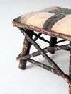 antique Adirondack twig stool