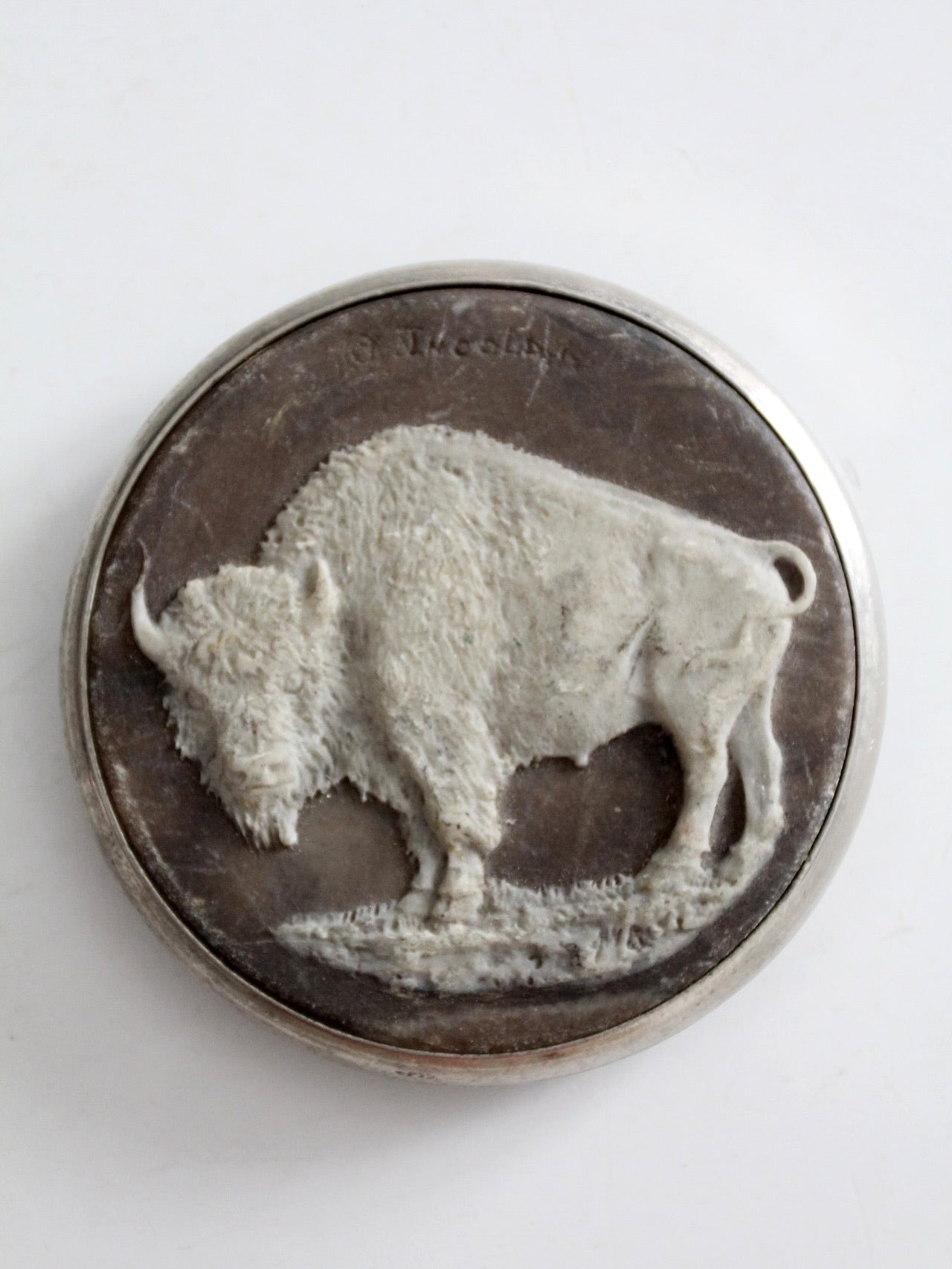 vintage buffalo belt buckle