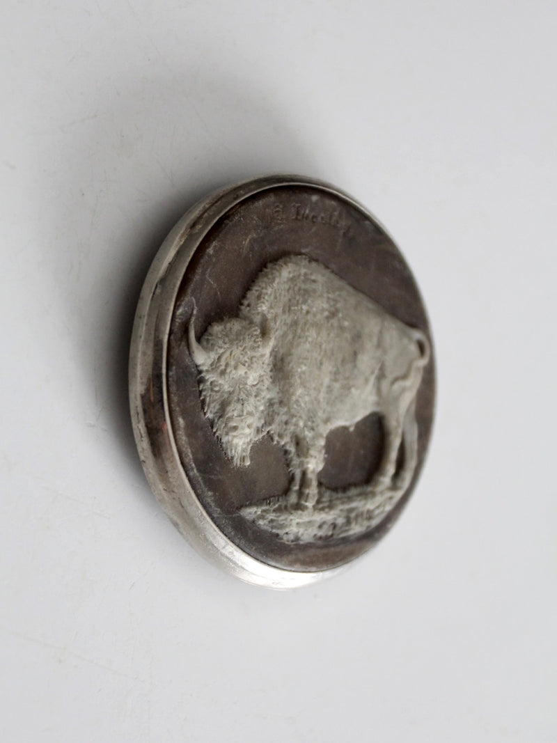 vintage buffalo belt buckle