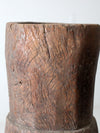 antique wooden mortar