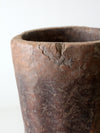 antique wooden mortar