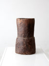 antique wooden mortar