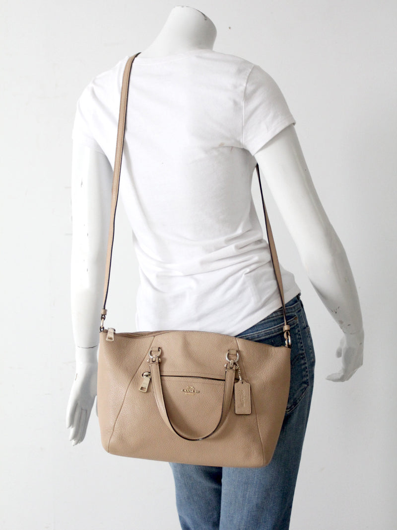 Coach Prairie pebble leather satchel  crossbody bag