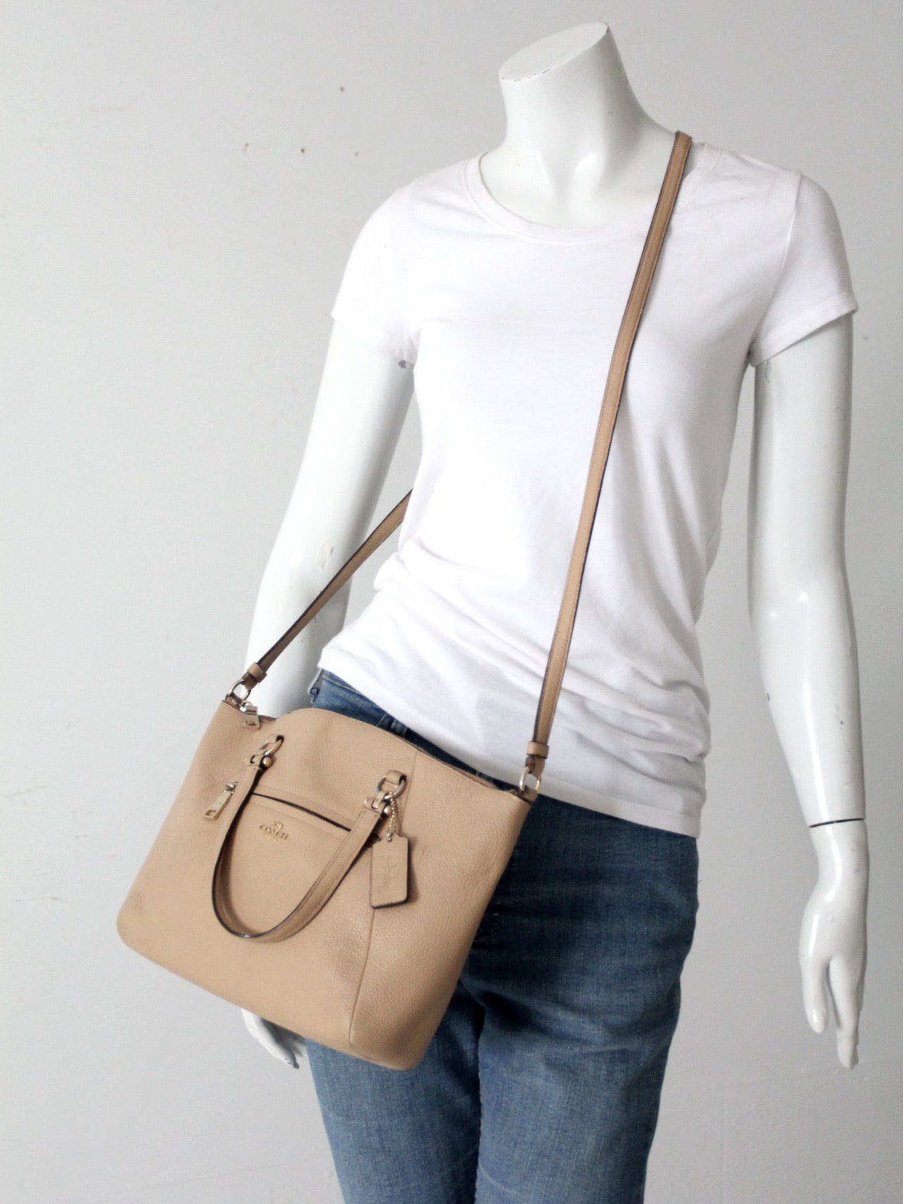 Coach Prairie pebble leather satchel  crossbody bag