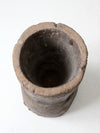 antique wooden mortar