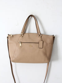 Coach Prairie pebble leather satchel  crossbody bag