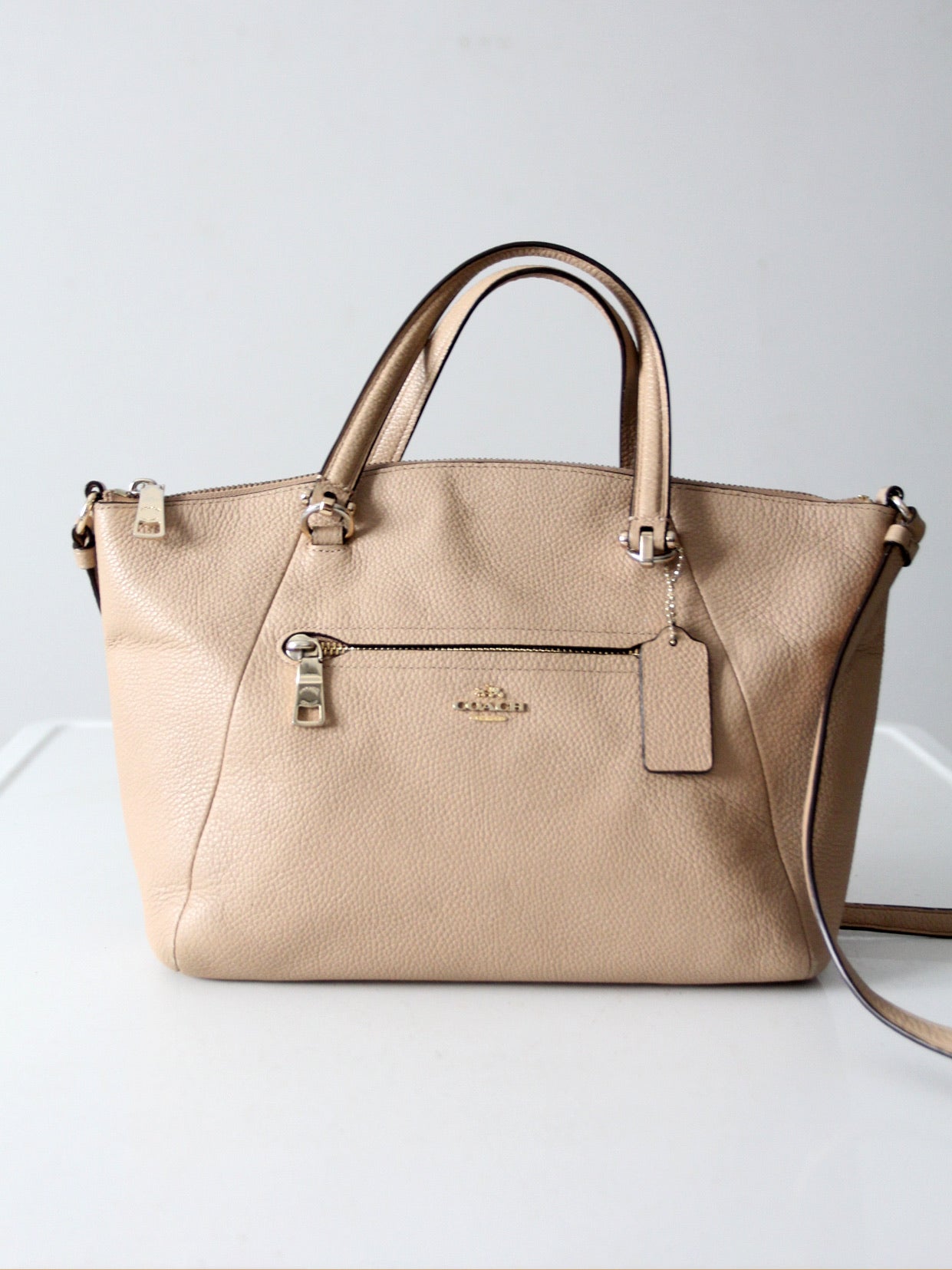 Coach Prairie pebble leather satchel  crossbody bag