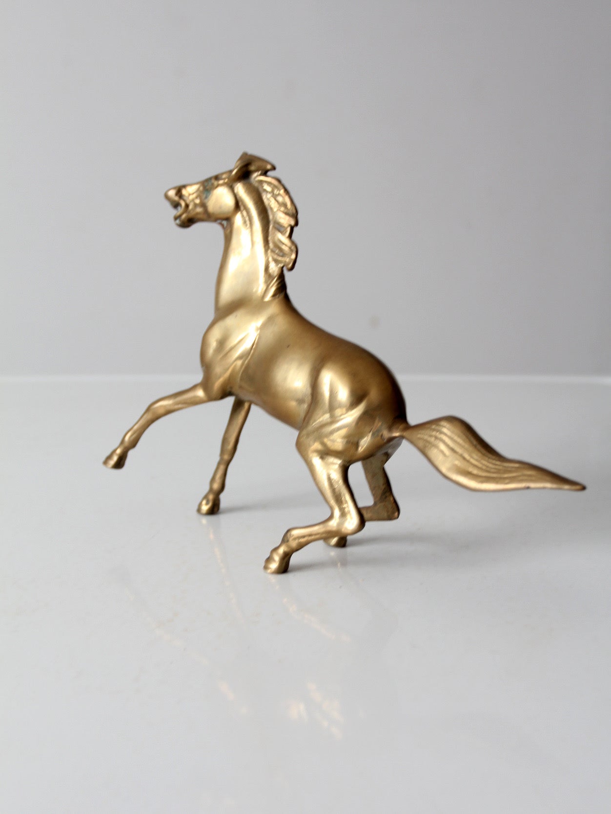 mid century brass horse figure – 86 Vintage