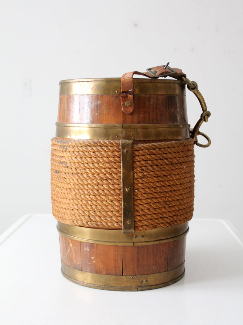 antique equestrian barrel
