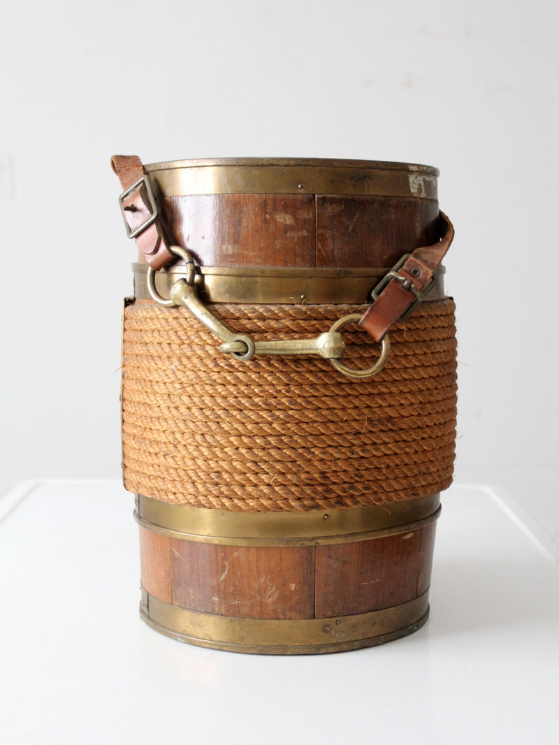 antique equestrian barrel