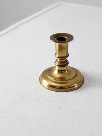 vintage brass adjustable candle holder