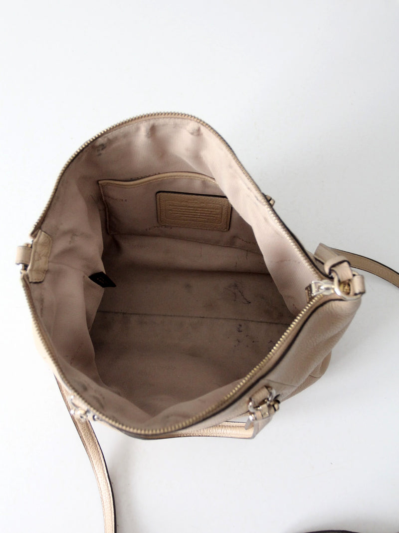 Coach Prairie pebble leather satchel  crossbody bag