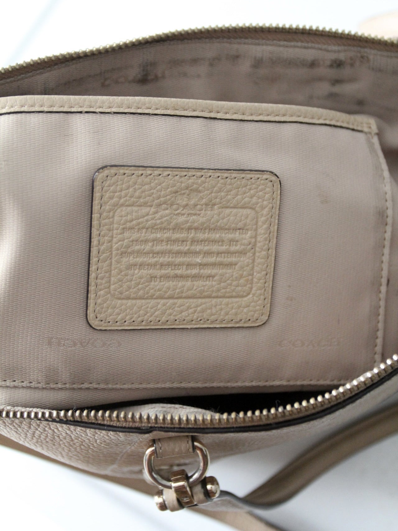 Coach Prairie pebble leather satchel  crossbody bag