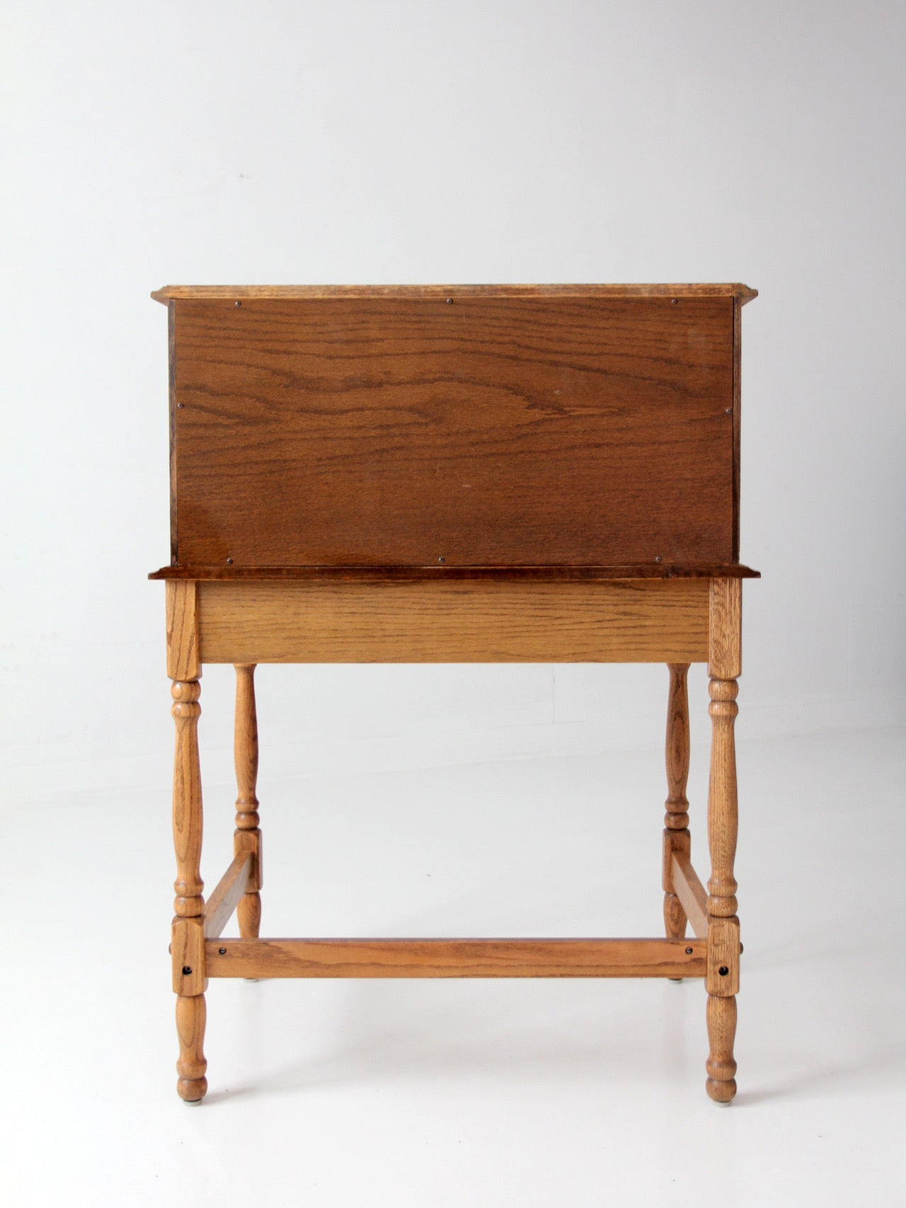 vintage oak roll top secretary desk