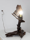 vintage driftwood lamp