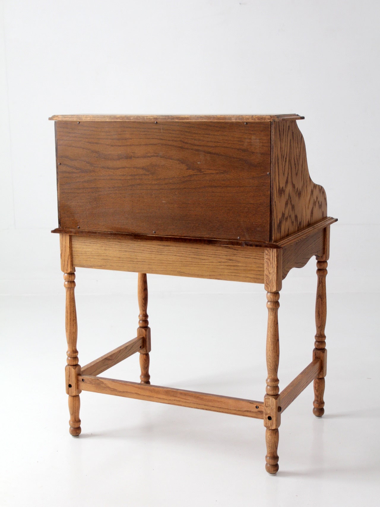 vintage oak roll top secretary desk