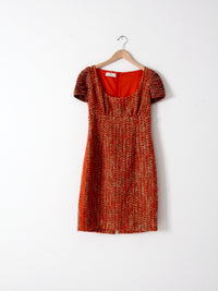 Prada wool mohair tweed dress