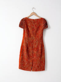 Prada wool mohair tweed dress