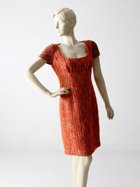 Prada wool mohair tweed dress