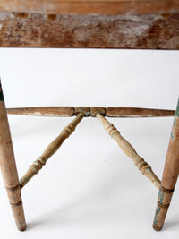 antique primitive demi lune table