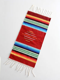 vintage Mexican serape table runner