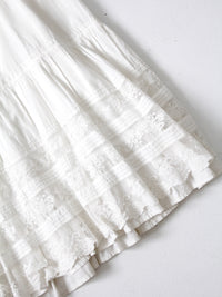 antique Edwardian cotton and lace petticoat