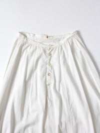 antique Edwardian cotton and lace petticoat