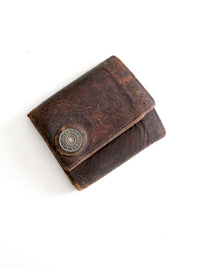 vintage 1970s Levi's brown leather wallet