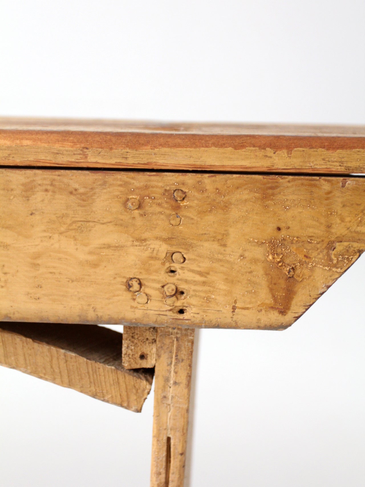 antique primitive farmhouse bench
