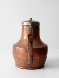 antique copper pitcher