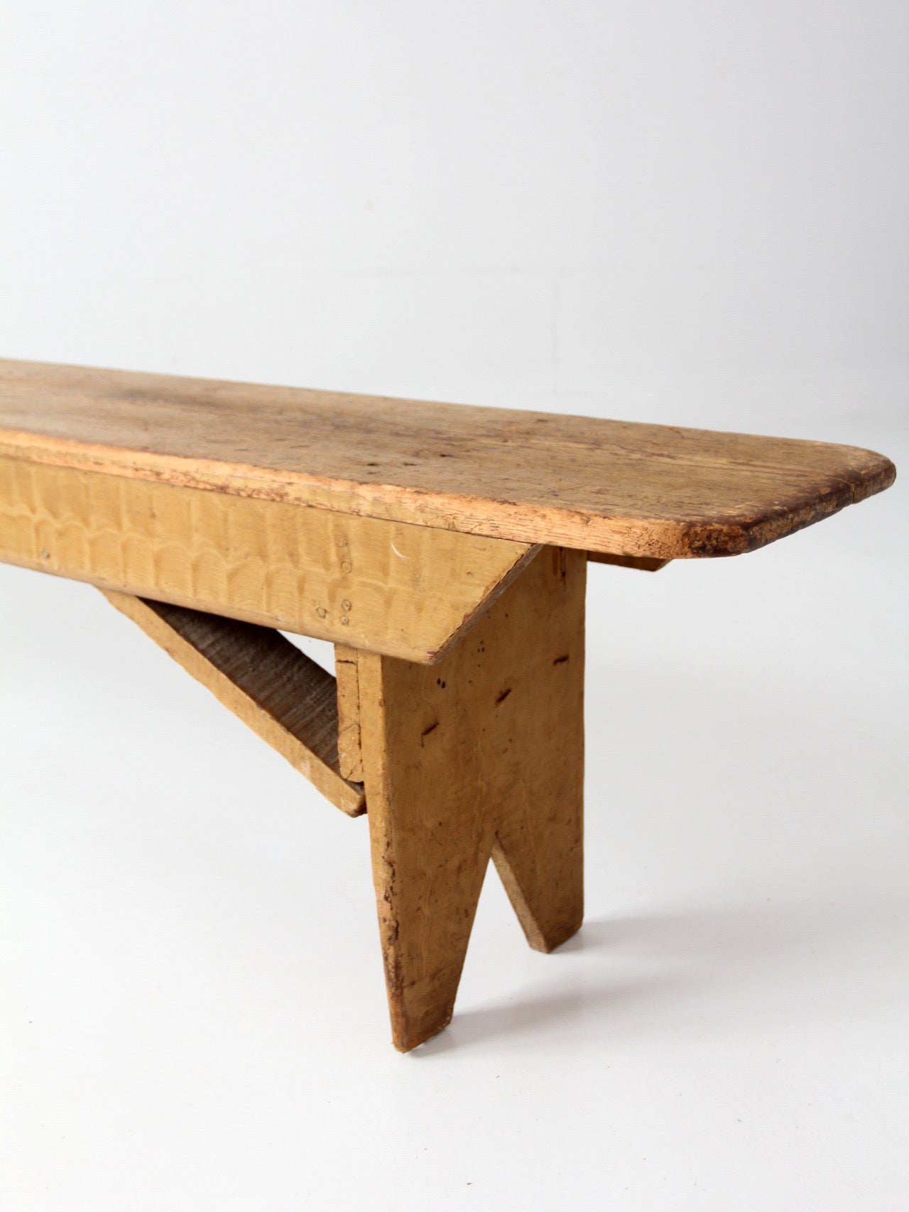 antique primitive farmhouse bench