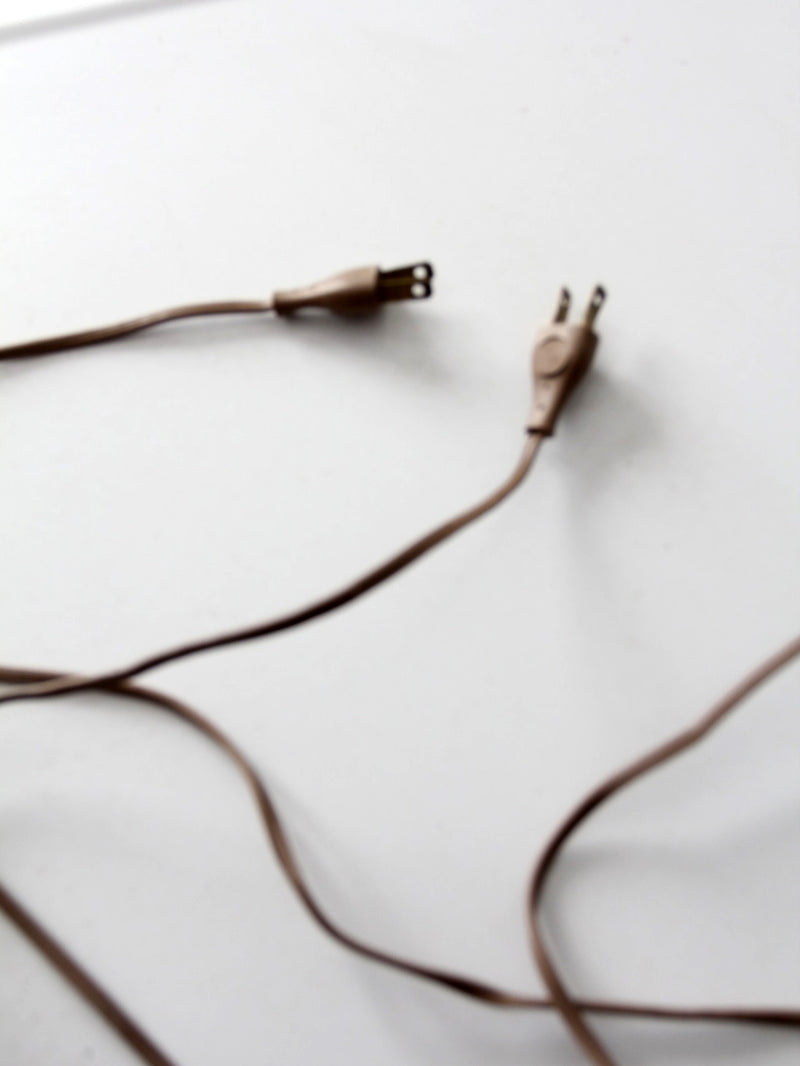 vintage turned wood table lamps pair