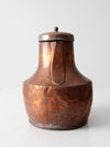 antique copper pitcher