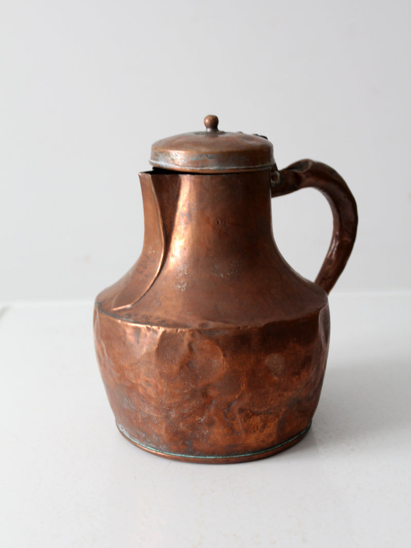 antique copper pitcher