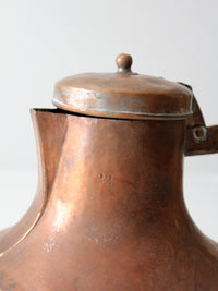 antique copper pitcher
