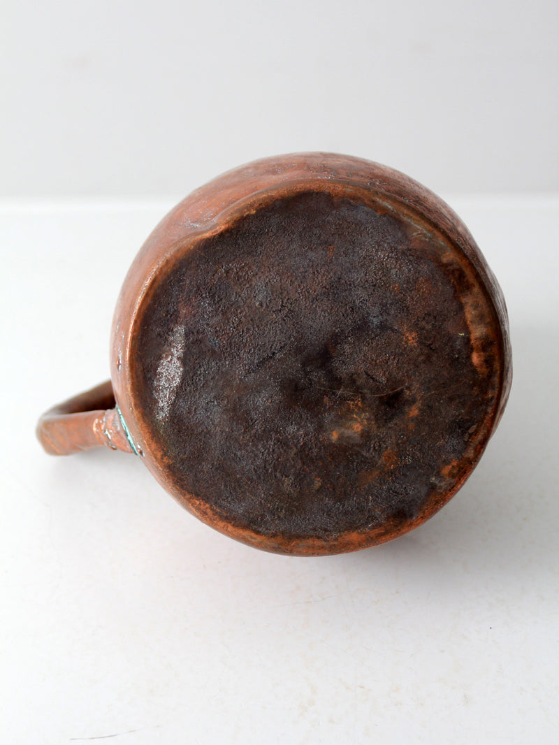 antique copper pitcher