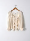 Oscar de la Renta silk blouse