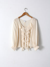 Oscar de la Renta silk blouse